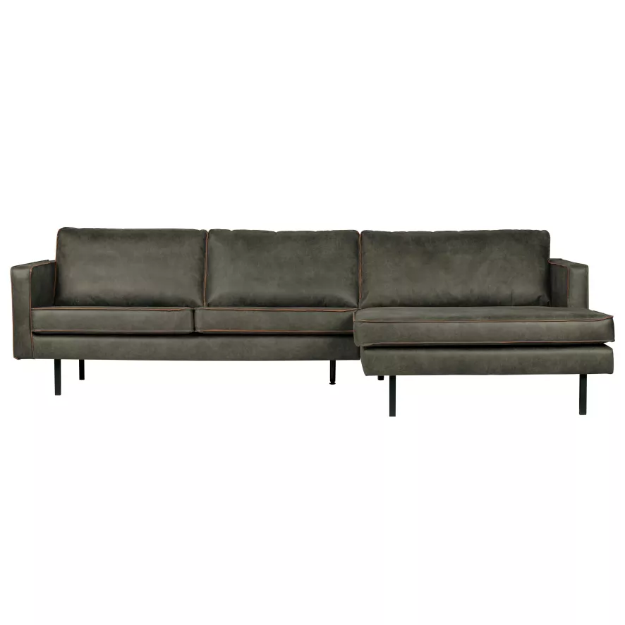 BePureHome Rodeo 3-zits Bank Met Chaise Longue Rechts Zwart 4 BePureHome Rodeo 3-zits Bank Met Chaise Longue Rechts Zwart - Afbeelding 2