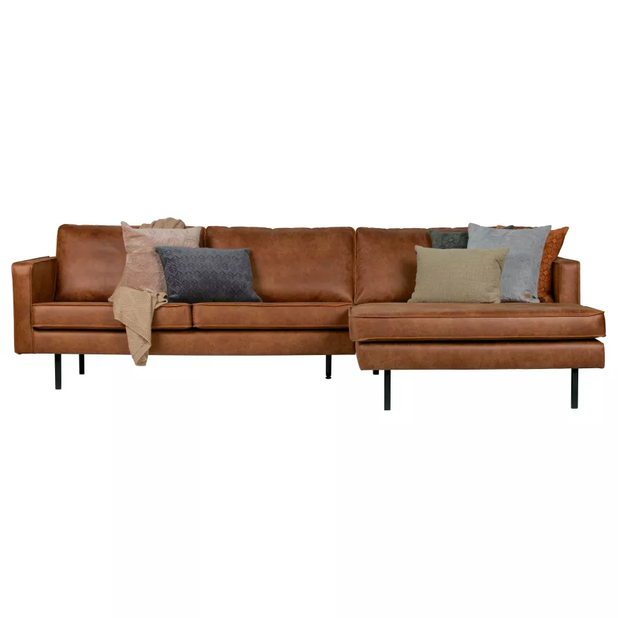 BePureHome Rodeo 3-zits Bank Met Chaise Longue Rechts Zwart 5 BePureHome Rodeo 3-zits Bank Met Chaise Longue Rechts Zwart - Afbeelding 3