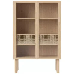 Bolia Cana Vitrinekast Small Wit Gepigmenteerd Geolied Eiken