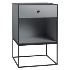 Audo Copenhagen Frame Nachtkastje 49 Met 1 Lade Lichtgrijs