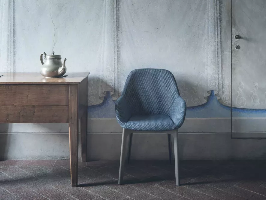 Kartell Clap Stoel Melange Grafiet, Duifgrijs Onderstel 5 Kartell Clap Stoel Melange Grafiet, Duifgrijs Onderstel - Afbeelding 3