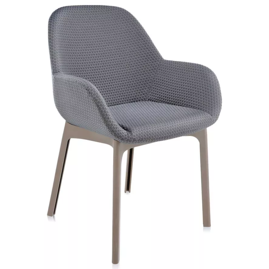 Kartell Clap Stoel Melange Grafiet, Duifgrijs Onderstel 3 Kartell Clap Stoel Melange Grafiet, Duifgrijs Onderstel