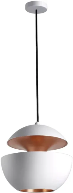 DCW éditions Here Comes The Sun Hanglamp Ø25 Wit Met Koper