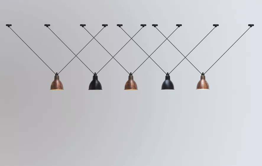 DCW éditions Les Acrobates De Gras N323 XL Hanglamp Ø22 Blauw 4 DCW éditions Les Acrobates De Gras N323 XL Hanglamp Ø22 Blauw - Afbeelding 2