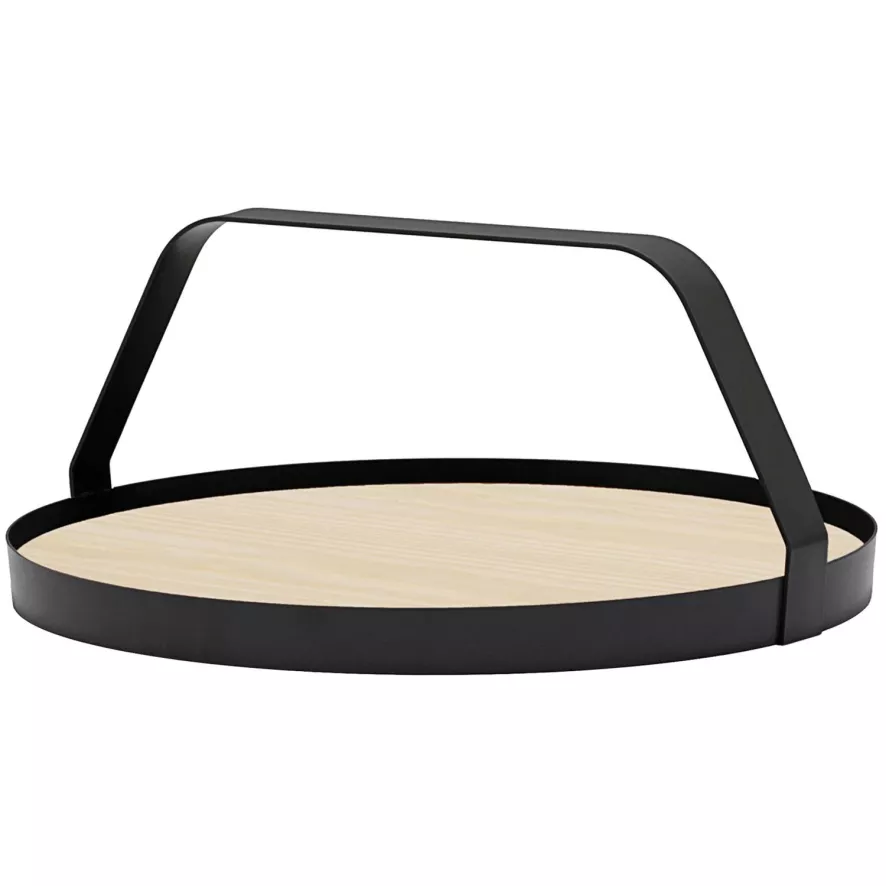 Design On Stock Waiter Dienblad Ash Ø45 Natural Night 3 Design On Stock Waiter Dienblad Ash Ø45 Natural Night