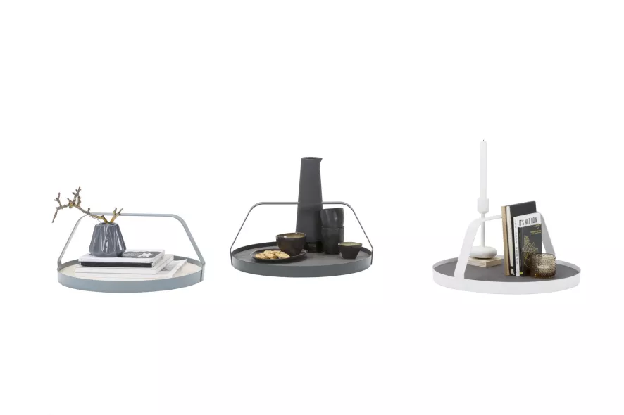 Design On Stock Waiter Dienblad Ash Ø45 Natural Night 4 Design On Stock Waiter Dienblad Ash Ø45 Natural Night - Afbeelding 2