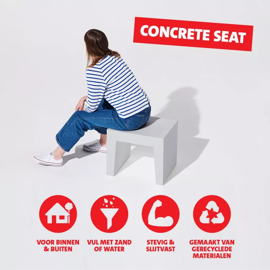 Fatboy Concrete Seat Kruk Recycled Zwart 16 Fatboy Concrete Seat Kruk Recycled Zwart - Afbeelding 14