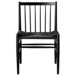 FDB Møbler J80 Eetkamerstoel Zwart/zwart