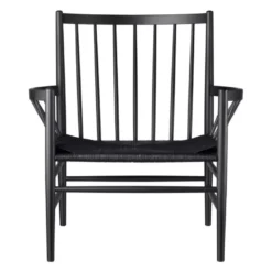 FDB Møbler J82 Fauteuil Zwart/zwart