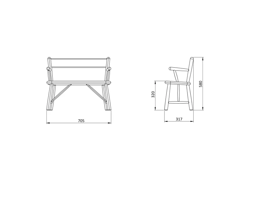 FDB Møbler P11 Kinderbank Beuken Rood 13 FDB Møbler P11 Kinderbank Beuken Rood - Afbeelding 11