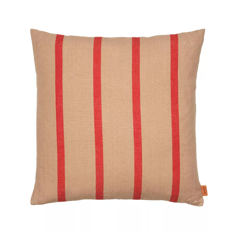 Ferm Living Grand Kussen 50x50 Camel/Red 3 Ferm Living Grand Kussen 50x50 Camel/Red