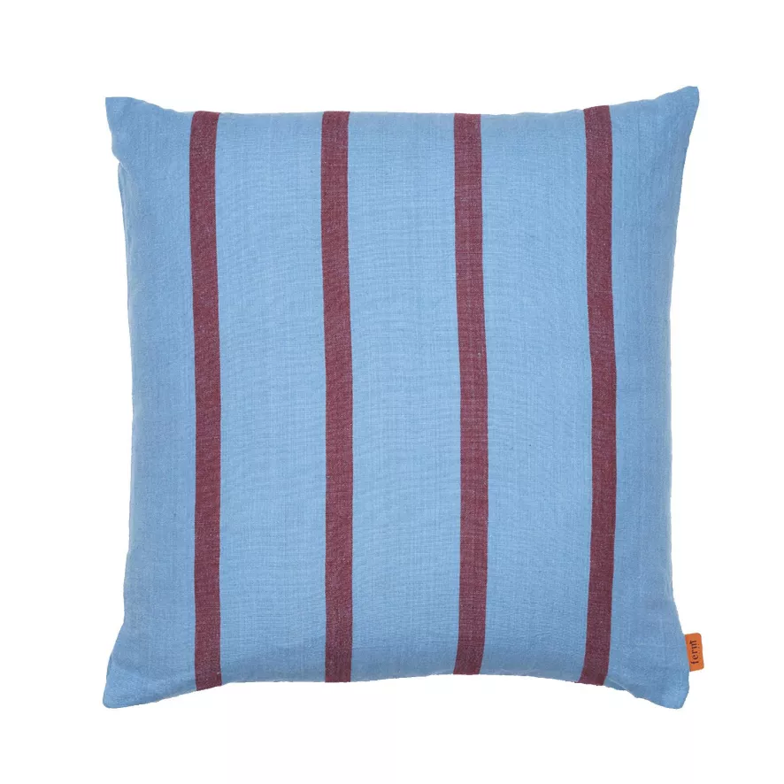 Ferm Living Grand Kussen 50x50 Faded Blue/Burgundy 3 Ferm Living Grand Kussen 50x50 Faded Blue/Burgundy