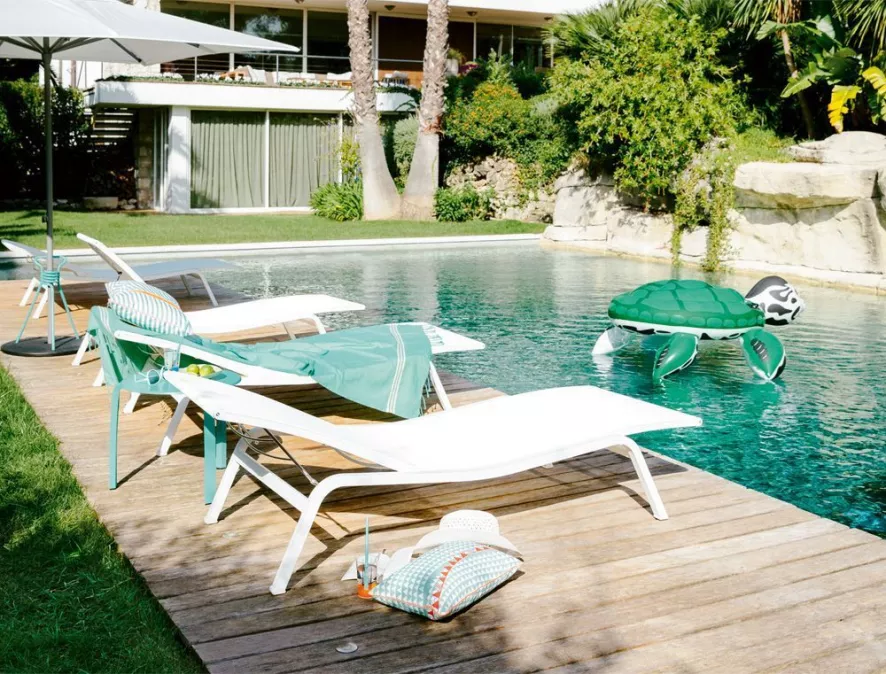 Fermob Alizé Bijzettafel Acapulco Blue 5 Fermob Alizé Bijzettafel Acapulco Blue - Afbeelding 3