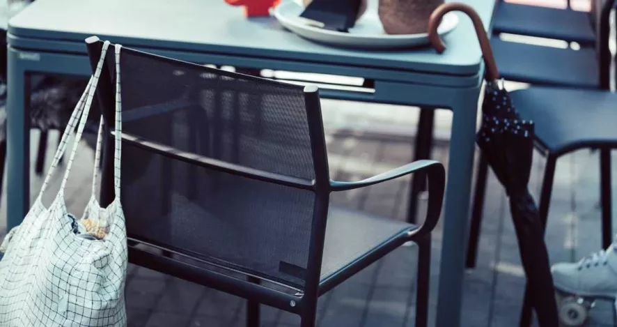 Fermob Cadiz Tuinstoel Storm Grey 4 Fermob Cadiz Tuinstoel Storm Grey - Afbeelding 2