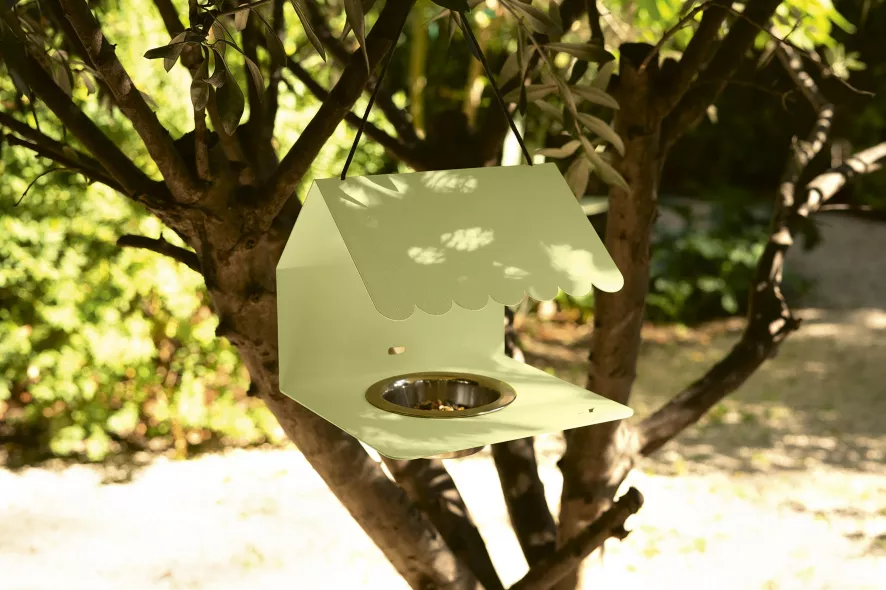 Fermob Picoti Vogelvoederhuisje Clay Grey 12 Fermob Picoti Vogelvoederhuisje Clay Grey - Afbeelding 10