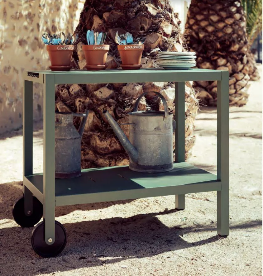 Fermob Quiberon Trolley Cedar Green 5 Fermob Quiberon Trolley Cedar Green - Afbeelding 3