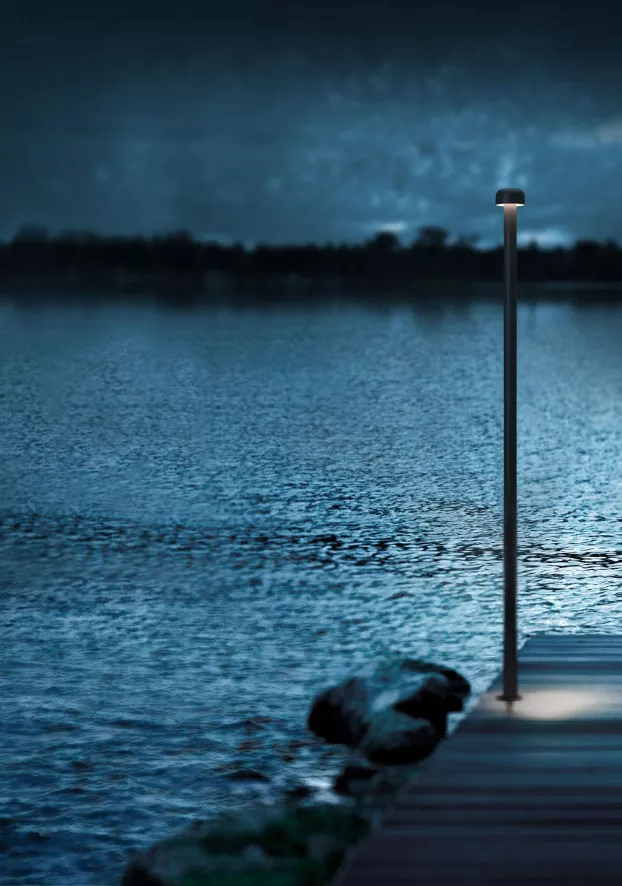 Flos Bellhop Sokkellamp LED Hoog Grijs 4 Flos Bellhop Sokkellamp LED Hoog Grijs - Afbeelding 2