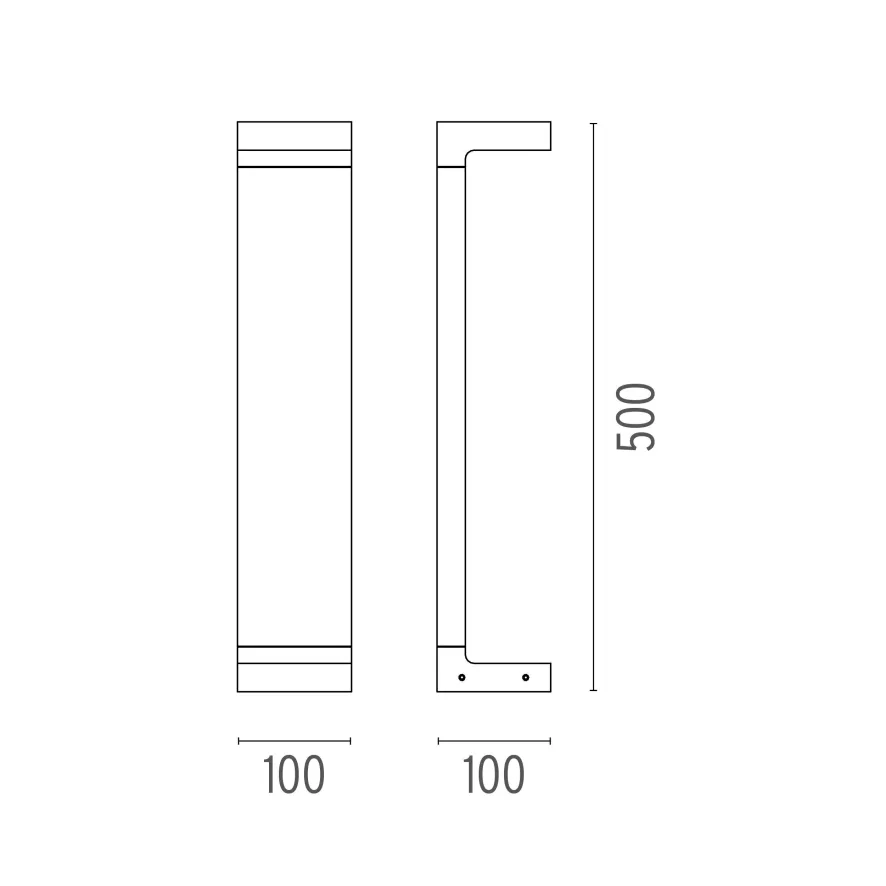 Flos Casting C 100x500 Sokkellamp LED 3000K Zwart 4 Flos Casting C 100x500 Sokkellamp LED 3000K Zwart - Afbeelding 2