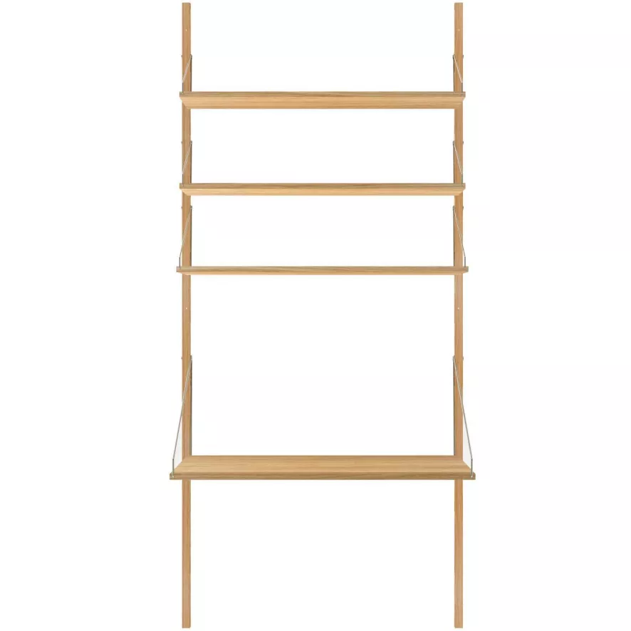 Frama Shelf Library H1852 Desk Wandkast Roestvrijstaal 4 Frama Shelf Library H1852 Desk Wandkast Roestvrijstaal - Afbeelding 2