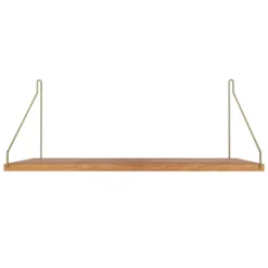 Frama Shelf Wandplank 60x27 Naturel/messing