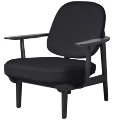 Fritz Hansen Fred JH97 Fauteuil Zwart Gelakt Essen Christianshavn 1174