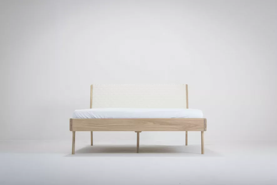 Gazzda Fawn Bed 140x200 Whitewash Cotton Webbing Black 14 Gazzda Fawn Bed 140x200 Whitewash Cotton Webbing Black - Afbeelding 12