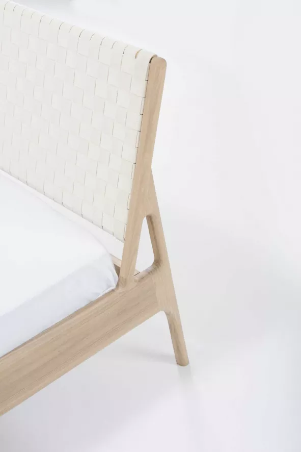 Gazzda Fawn Bed 140x200 Whitewash Cotton Webbing Black 8 Gazzda Fawn Bed 140x200 Whitewash Cotton Webbing Black - Afbeelding 6