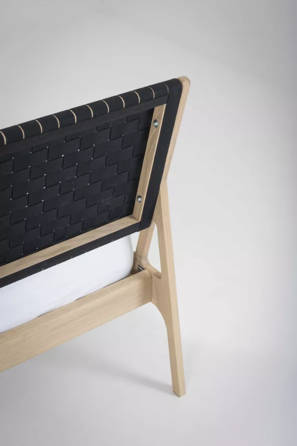 Gazzda Fawn Bed 140x200 Whitewash Cotton Webbing Black 20 Gazzda Fawn Bed 140x200 Whitewash Cotton Webbing Black - Afbeelding 18