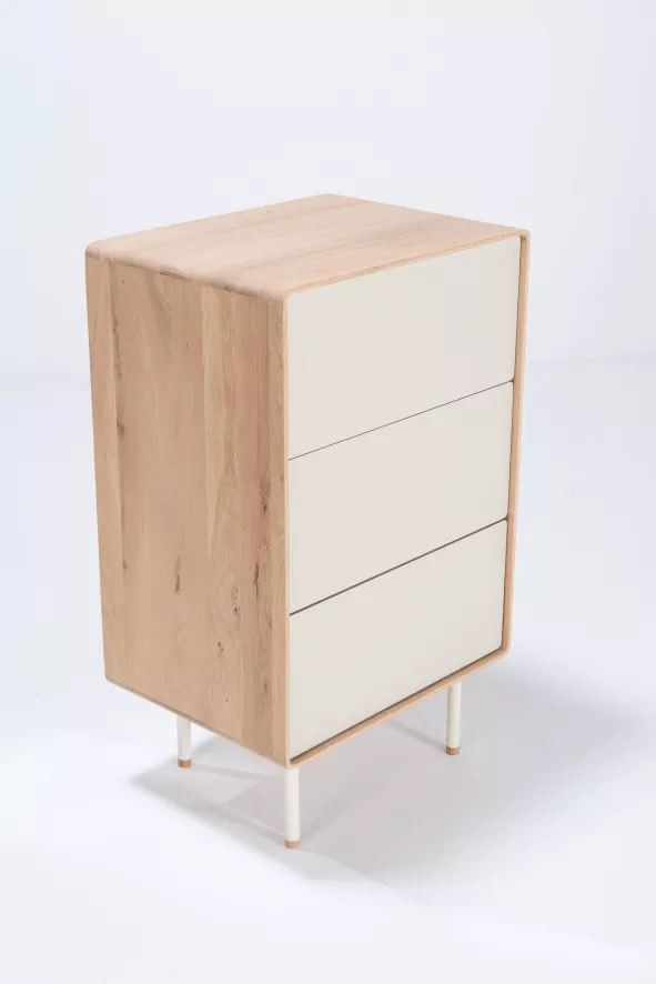 Gazzda Fina Ladekast 60x45 Whitewash/wit 9 Gazzda Fina Ladekast 60x45 Whitewash/wit - Afbeelding 7