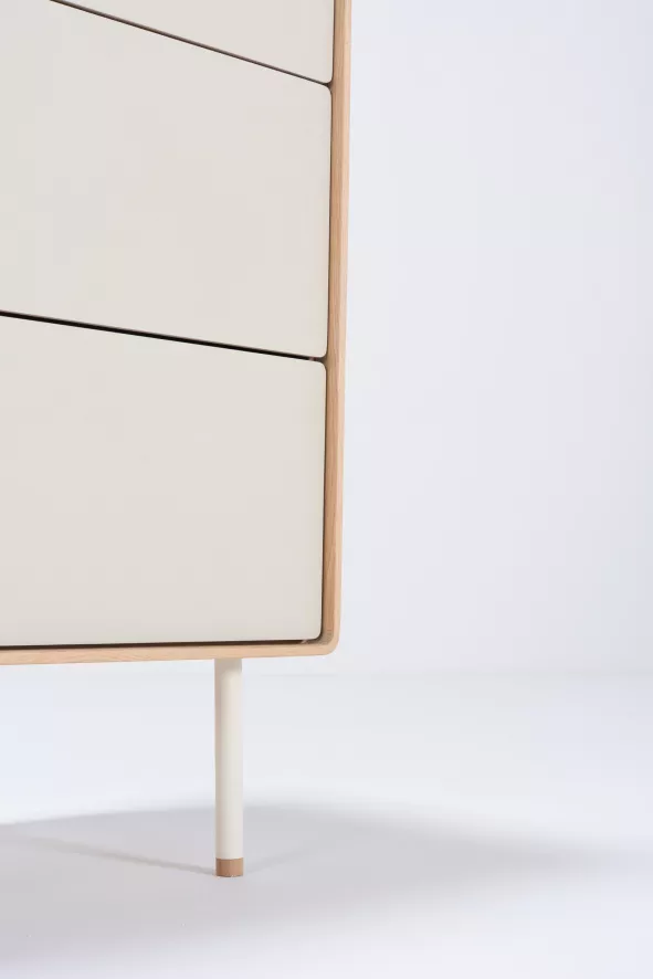 Gazzda Fina Ladekast 60x45 Whitewash/wit 11 Gazzda Fina Ladekast 60x45 Whitewash/wit - Afbeelding 9