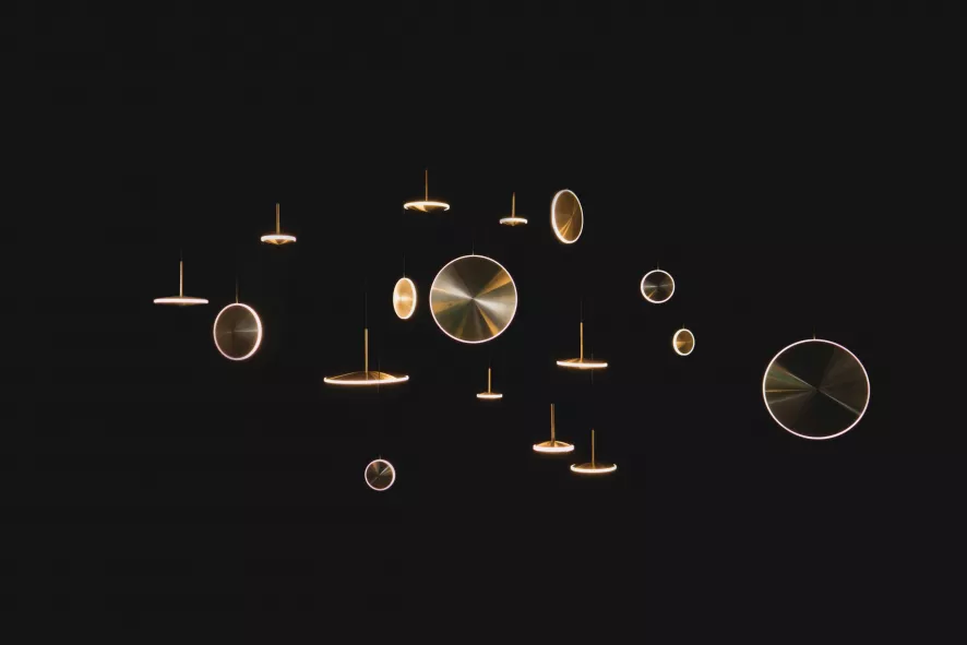 Graypants Chrona Dish 17 Vertical Hanglamp Ø42 Messing 16 Graypants Chrona Dish 17 Vertical Hanglamp Ø42 Messing - Afbeelding 14