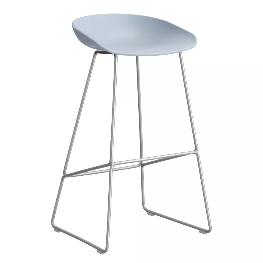 Hay AAS38 Barkruk 75cm Rvs Onderstel Slate Blue 3 Hay AAS38 Barkruk 75cm Rvs Onderstel Slate Blue