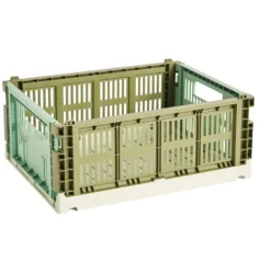 Hay Colour Crate Mix Opberger M Olive & Dark Mint