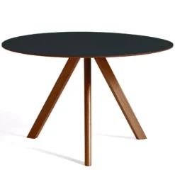 Hay Copenhague CPH20 Tafel 120cm, Gelakt Walnoot Donkergrijs