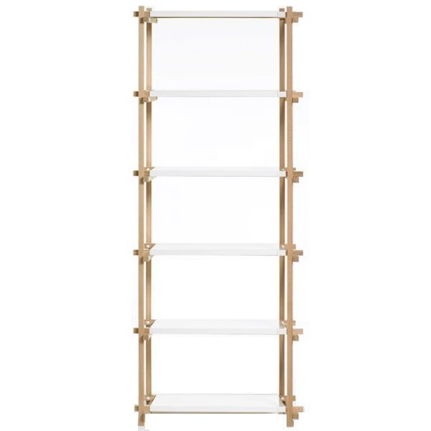 Hay Woody Column High Stellingkast Naturel-wit 4 Hay Woody Column High Stellingkast Naturel-wit - Afbeelding 2