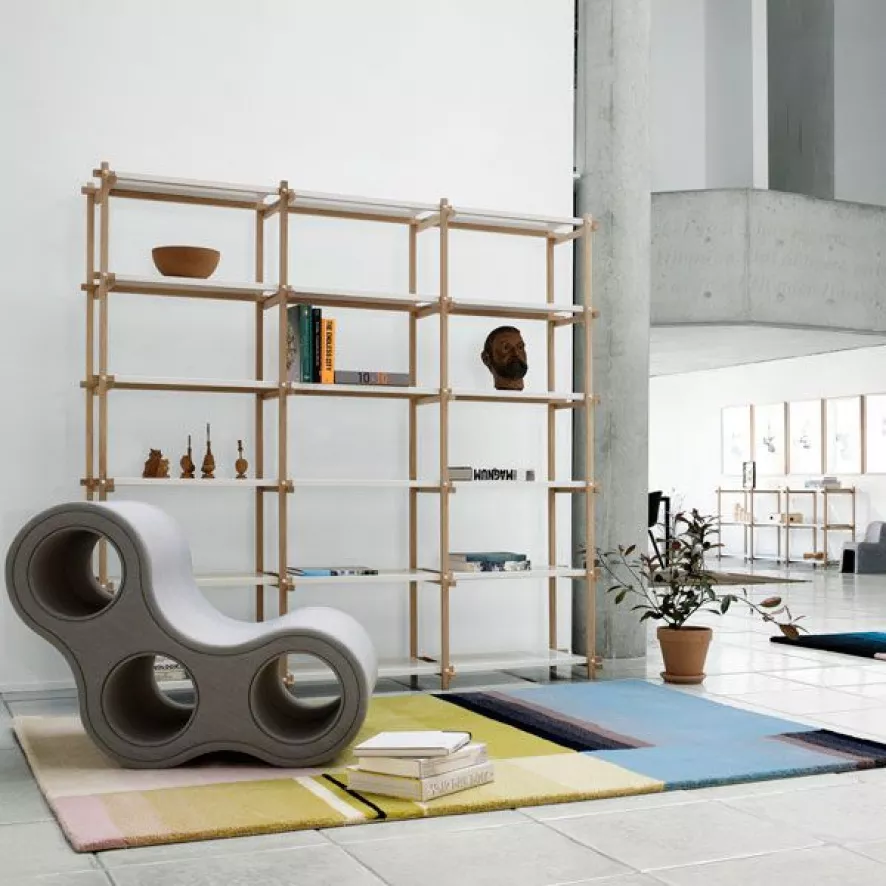 Hay Woody Column High Stellingkast Naturel-wit 8 Hay Woody Column High Stellingkast Naturel-wit - Afbeelding 6