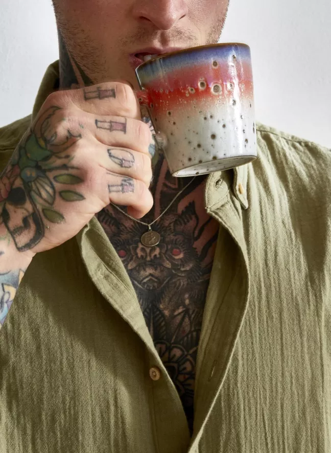 HKliving 70's Ceramic Americano Mok Kopjes Set Van 4 Galileo 19 HKliving 70's Ceramic Americano Mok Kopjes Set Van 4 Galileo - Afbeelding 17