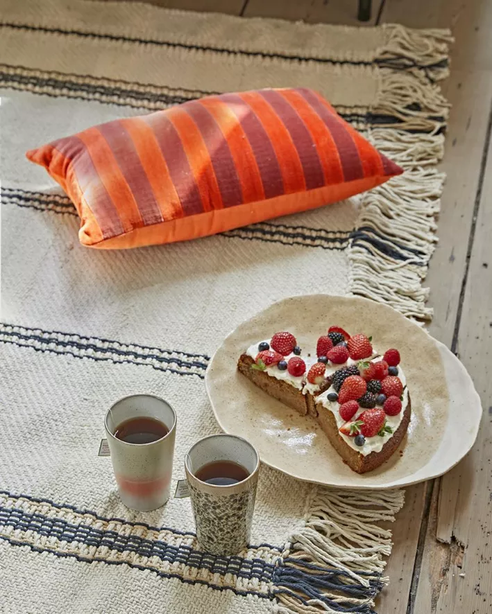 HKliving 70's Ceramic Thee Mokken Set Van 2 Roze Beige 4 HKliving 70's Ceramic Thee Mokken Set Van 2 Roze Beige - Afbeelding 2