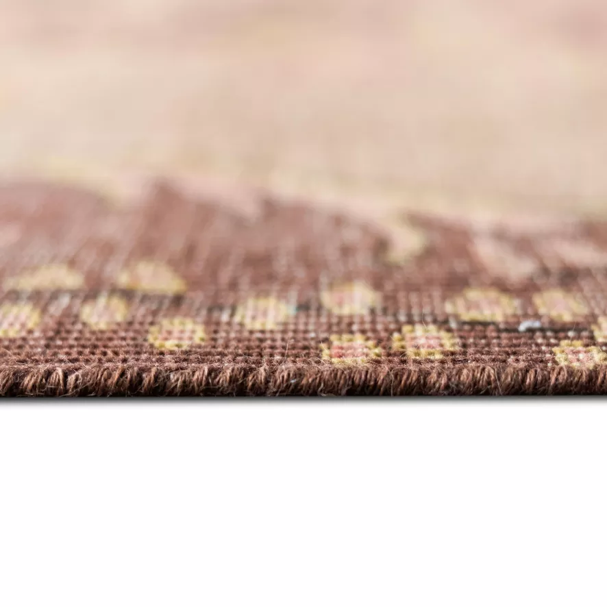 HKliving Wool Knotted Vloerkleed 200x300 Floral Pink 9 HKliving Wool Knotted Vloerkleed 200x300 Floral Pink - Afbeelding 7