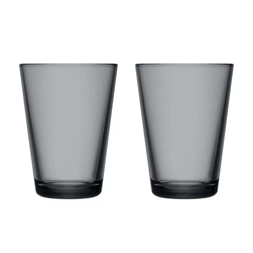Iittala Kartio Glazen 40cl Set Van 2 Donkergrijs 3 Iittala Kartio Glazen 40cl Set Van 2 Donkergrijs