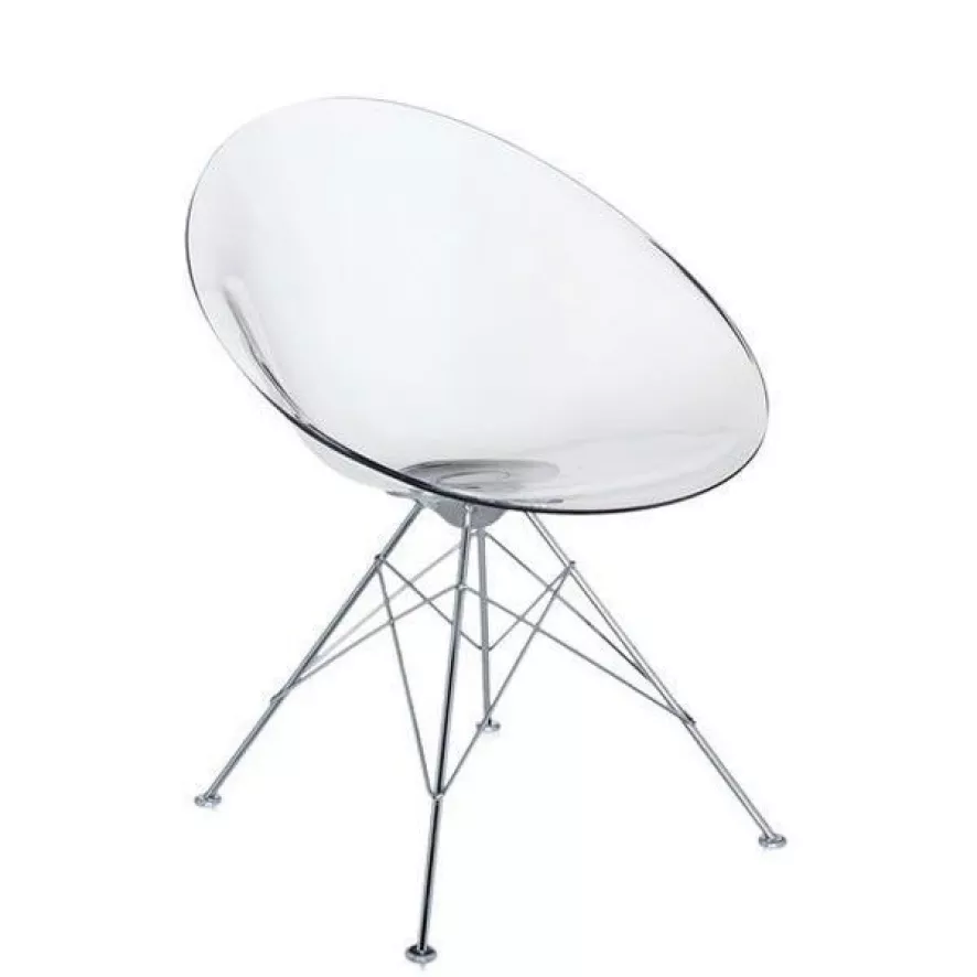 Kartell Ero|S| Stoel Vierpoot Kristal 3 Kartell Ero|S| Stoel Vierpoot Kristal