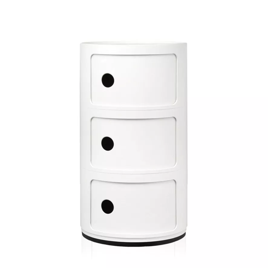 Kartell Componibili Kast Nachtkastje Large (3 Comp.) Ø32 Zwart 5 Kartell Componibili Kast Nachtkastje Large (3 Comp.) Ø32 Zwart - Afbeelding 3