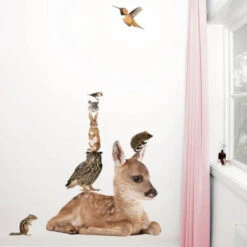 KEK Amsterdam Forest Friends Deer Muursticker Set Van 8