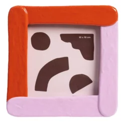 Voorkant 35 & Klevering &klevering Duo Fotolijst 14x14 Rood Roze