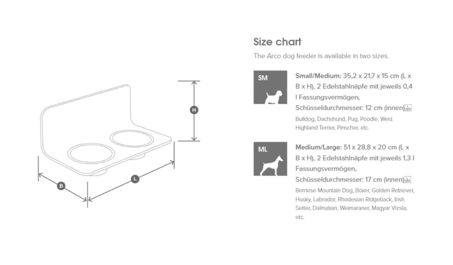 MiaCara Arco Hondenvoerbak Wand Small/medium Wit 9 MiaCara Arco Hondenvoerbak Wand Small/medium Wit - Afbeelding 7