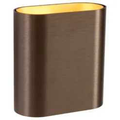 Modular Duell Wandlamp LED 900lm 1-10V/Push Brons/champagne