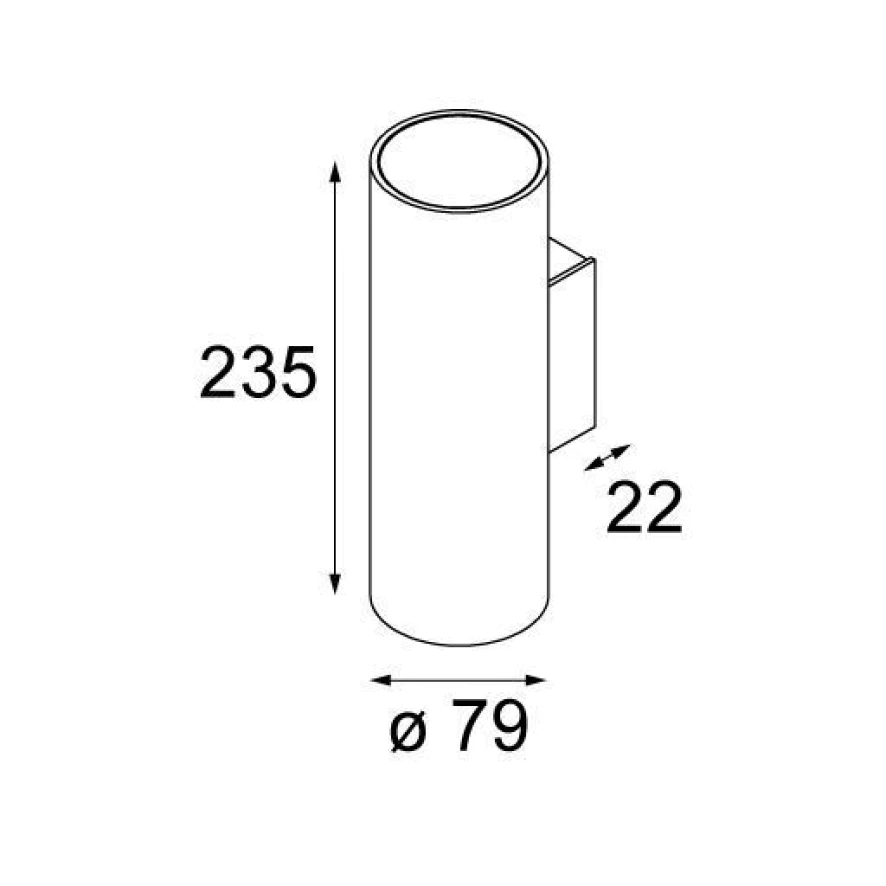 Modular Nude Double Wandlamp LED Outdoor IP55 Zwart 6 Modular Nude Double Wandlamp LED Outdoor IP55 Zwart - Afbeelding 4
