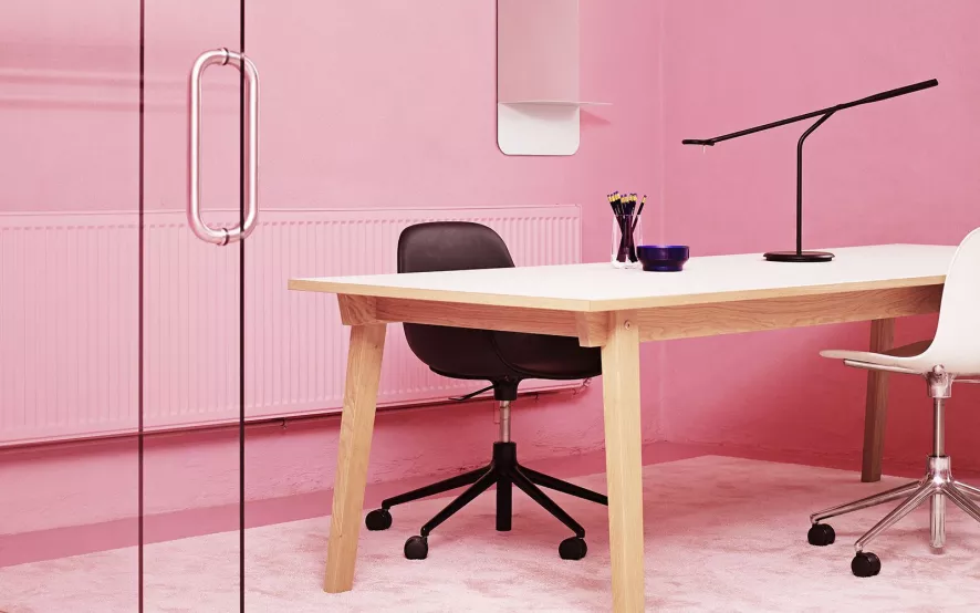 Normann Copenhagen Form Chair Swivel Stoel Met Aluminium Onderstel, Wit 4 Normann Copenhagen Form Chair Swivel Stoel Met Aluminium Onderstel, Wit - Afbeelding 2