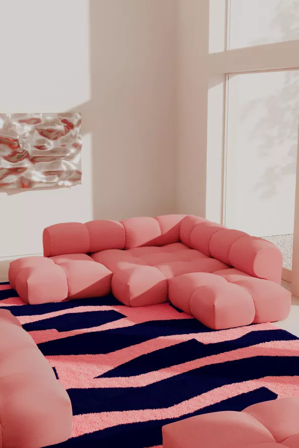 Objekte Unserer Tage Sander 2-zits Bank Pure Orange 6 Objekte Unserer Tage Sander 2-zits Bank Pure Orange - Afbeelding 4