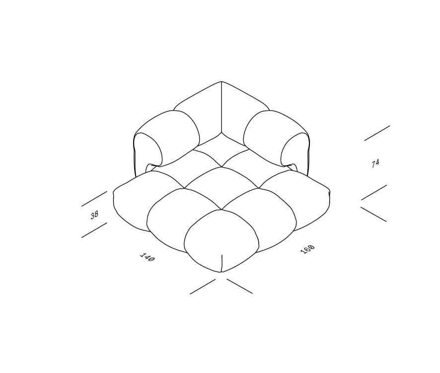 Objekte Unserer Tage Sander 2-zits Bank Pure Orange 15 Objekte Unserer Tage Sander 2-zits Bank Pure Orange - Afbeelding 13